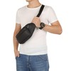 ZZNICK Genuine Leather Fanny Pack, Belt Bag, Multifunction Hip Bum