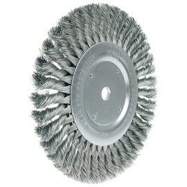 Weiler 08155 8" Standard Twist Knot Wire Wheel, .023" Steel Fill, 5/8" Arbor Hole, Made in the USA