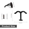 LNSYSNS Ceiling Hanger, Black, Pack of 5 Coat Hooks, Double