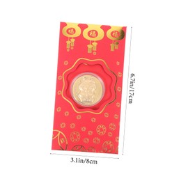 DOITOOL 10pcs Dragon Design Red Envelopes for Lunar Year Decorative Money Pouches for Spring Festival Traditional Chinese Style Red Packets to Luck and Prosperity