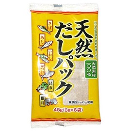 [100% Natural Ingredients] Soup Stock Pack (Dashi Pack) No-MSG [English instructions on the back] 6 bags (1.69 oz)