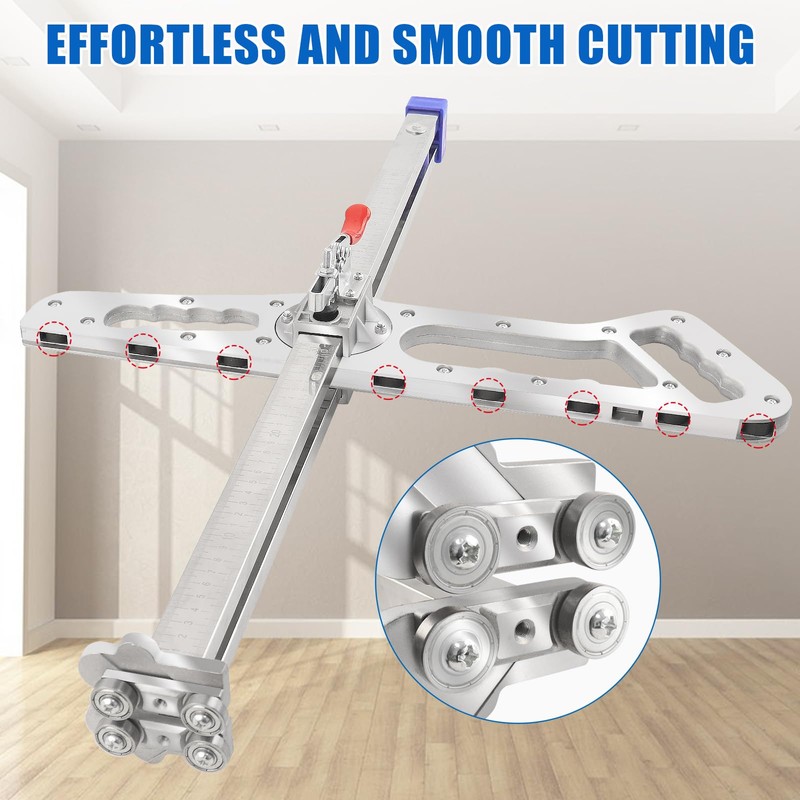 Foldable Drywall Cutting Tool, Hand Push Gypsum Drywall Cutter with