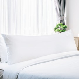 Biloban Waterproof Zippered Pillow Protectors for Body Pillow (21 x 55 inches), Body Pillow Protector Noiseless Breathable Hypoallergenic, White