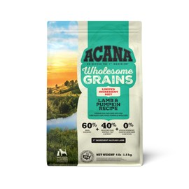 ACANA Wholesome Grains Dry Dog Food, Lamb & Pumpkin Recipe, 4lb