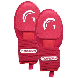 Guardian Baseball Sliding Mitt - Youth and Youth Sizes - Sliding Glove for Baseball - Elastic Compression Strap - Youth, Pack of 2 (Red)