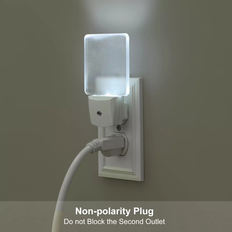DEWENWILS Auto Dusk-to-Dawn Sensor, Led Night Lights for Bathroom Flat