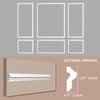 Gaahing 6 Sets Premade Accent Wall Molding Kit, Pre-Cut Wainscoting