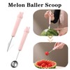 2 Pcs Melon Baller Scoop Cute Fruit Baller Ice Cream