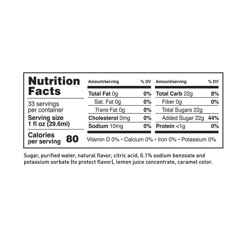 LAVA Premium Hazelnut Syrup, Natural Hazelnut Coffee Sweetener, 33.8oz (1-Liter),