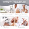 HLFLYG 4 Pack Tongue Scraper, Hygienic Seal-Pack, Professional Eliminate Bad