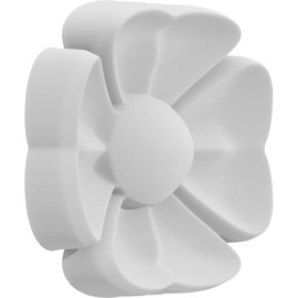 Ekena Millwork ROSC070X070RICUF 7" W x 7" H x 3/4" P Large Jumbo Richland Flower Rosette, White