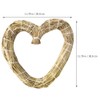 EXCEART Straw Heart Wreath Form 30CM Heart Shape Natural Grapevine