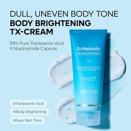 Dr.Melaxin TX Capsule Crema Corporal – 99% de ácido tranexámico puro y cápsula de niacinamida para manchas oscuras corporales, tono de piel desigual y