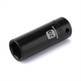 MIXPOWER 1/2-Inch Drive Deep Impact Socket - 20mm, Metric, CR-V, Deep, 1/2"Dr. 6 Point Socket