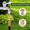 Mdlufee Garden Hose Quick Connector,3/4 inch Brass Shut Off Valve
