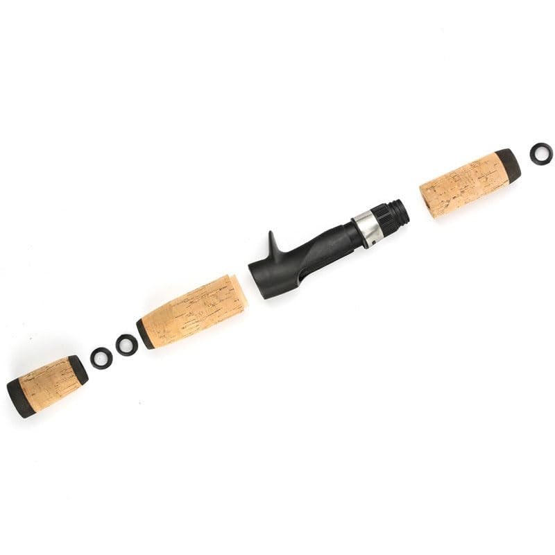 zalati Fishing Rod Handle Kit Cork Split Grip with Tackle
