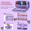 HYPERCASE Cute Switch OLED Carrying Case of Purple Bunny, with