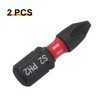 sourcing map 2pcs PH2 Phillips Screwdriver Bit 1/4" Hex Shank