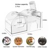 Hamster Multifunctional Hideout House,3 in 1 Feeder,Water Bottle,Sand Bath Box,Removable