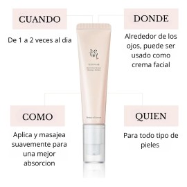 Sérum Contorno de Ojos Beauty of Joseon 30ml - Con Ginseng, niacinamida y Retinol - Antiarrugas Hidratante Reafirmante - Ilumina la Mirada - Textura Ligera - Apto para Piel Sensible - skincare Coreano