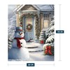Neatee Living Christmas Large Throw Blanket Farmhouse Christmas Snowman Blanket