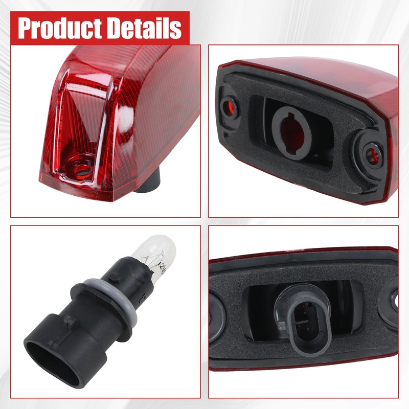 5PCS Rear Cab Roof Marker Lights for 2014-2023 RAM Promaster