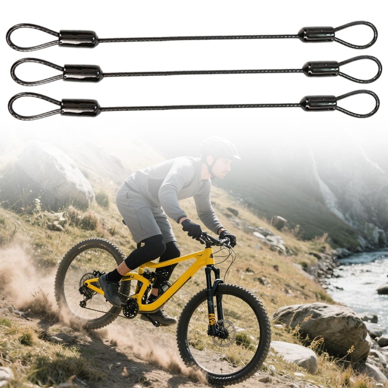 6-Pack Stainless Steel Wire Rope Lanyard Cable Tether Safety Strap