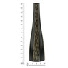 AeraVida Modern Stripes Black and Natural Mango Tree Wood Bottle-Shaped