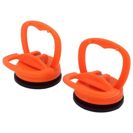 2pcs Power Grip Suction Cup Lifter Handheld Glass Puller Vacuum Lifter Lifting Clamps for Glass Tiles Mirror 2.6x2.2in