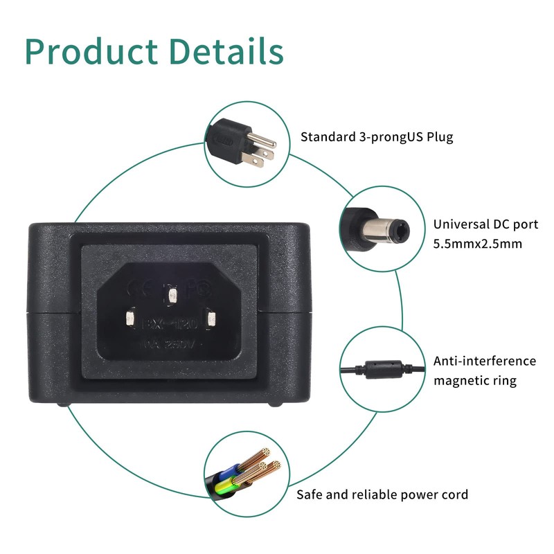 24V 2A DC Power Supply 24 Volts 2 Amp Power