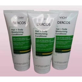 VICHY DERCOS HAIR + SCALP MOISTURIZING CONDITIONER 6.76 OZ LOT OF 3