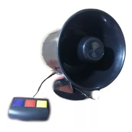 DXR Sirena 30w Alarma 3 Efectos De Sonido Radox