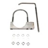 2 Pcs 4" Exhaust Clamp with Hanger,Heavy Duty Exhaust Hanger