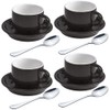 homEdge Premium Espresso Shot Cups and Saucers Set with Espresso