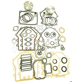 Engine Rebuild Kit Compatible with Opposed Twin Cylinder Briggs & Stratton Engines 16hp-18hp Standard Bore Gaskets, Seals, Rings And Pistons Models That Start With Either 40 Or 42 In The Model Number