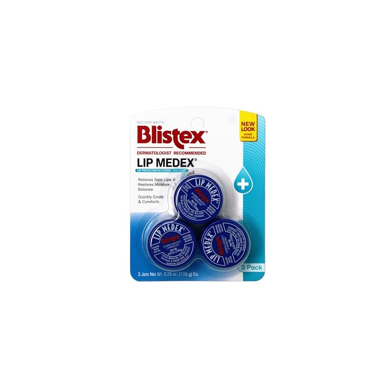 BLISTEX Lip Medex - Tarro de 0.25 onzas, paquete de