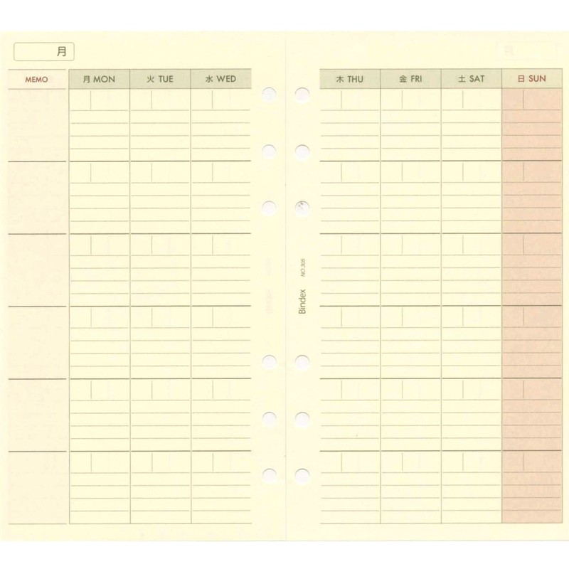 baiburusaizurifiru 305 Monthly Free Diary baindekkusu 305