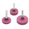 10 x Pink Grinding Wheels 6mm T-Shaped Shank, 25mm /
