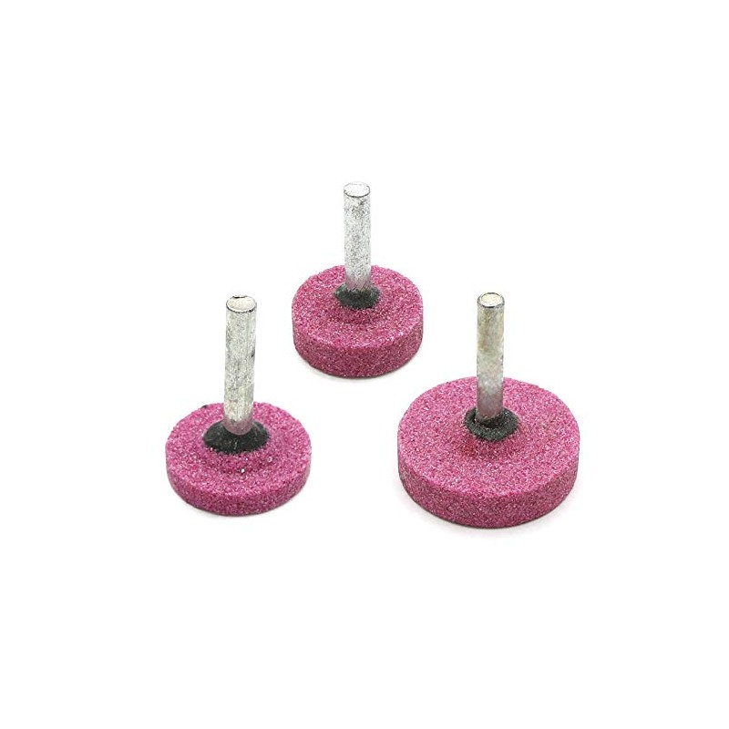 10 x Pink Grinding Wheels 6mm T-Shaped Shank, 25mm /