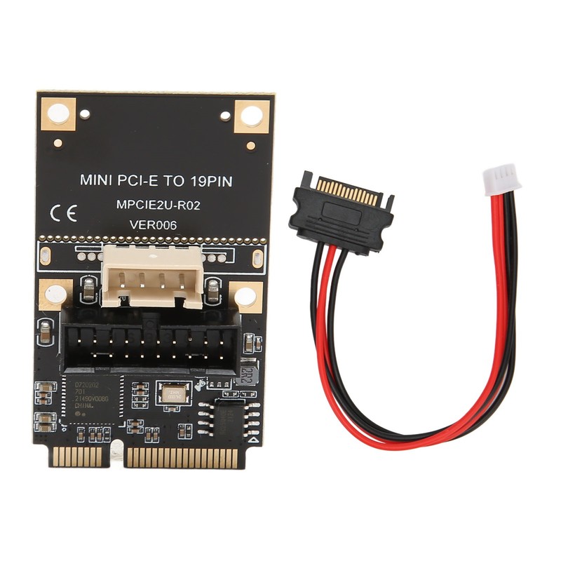 Mini PCIE to USB3.2 GEN1 Front 19Pin Expansion Card 5Gbps