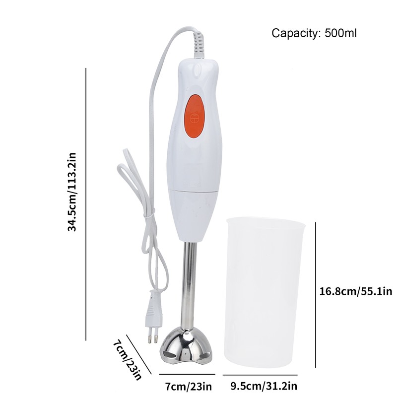 500ml Electric Hand Blender Handheld Multifunctional Food Supplement Mixer Machine