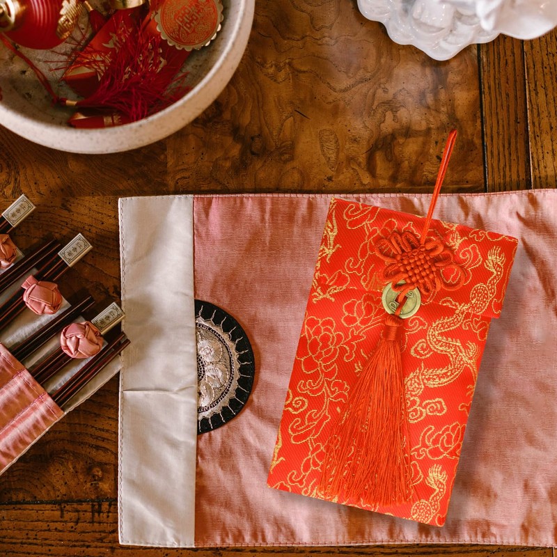 Lotsdonxia Red Envelopes with Chinese Elements Lucky Money Pockets Elegant