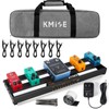 lotmusic Guitar Pedalboard with Built-in Power Supply Pedal Board Aluminium