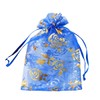FAVORTALK Organza Bags Small 30 Pcs Jewellery PouchesGold Rose Pattern