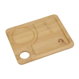 CAPTAIN STAG TAKE-WARE UP-2656 Thumbs-Up Multi Tray, 7.9 inches (20 cm), Natural