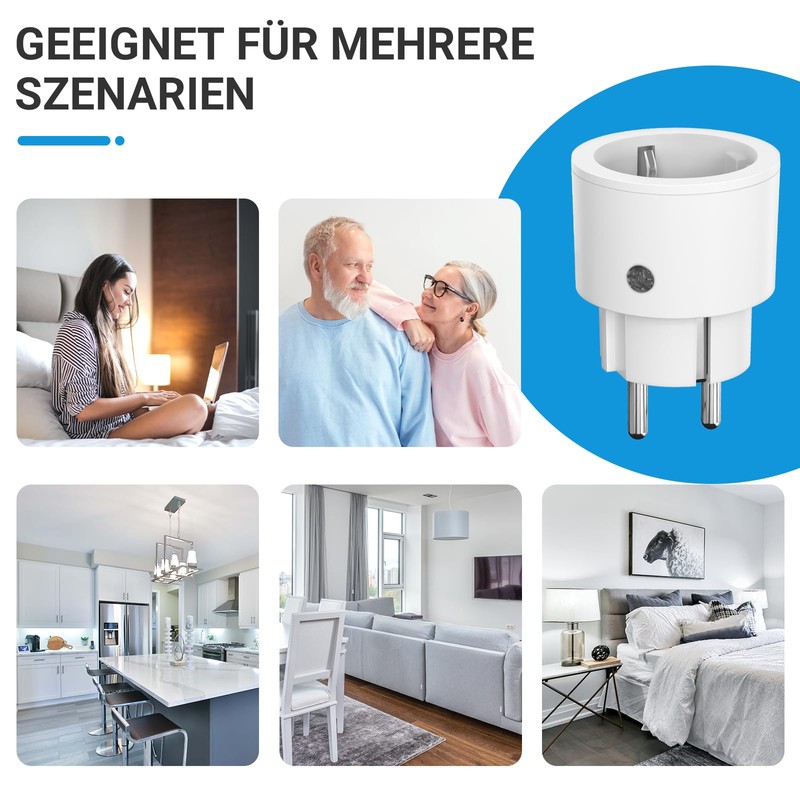 SURNICE Radio Sockets with Remote Control, 2300 W, 3 Sockets