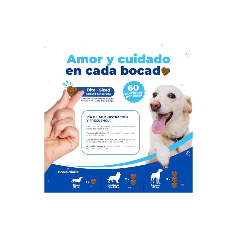 Waggys Relax, Relajante Natural para Estrés y Ansiedad en Perros,