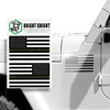 BRIGHT KNIGHT DECALS Bright Knight Reflective Flag Sticker, 3" x