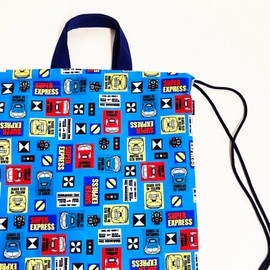 Kids Fox Knapsack Shinkansen Backpack, Kids, Komachi, Hayabusa, Doctor Yellow, Sub-bag, Gymnastics Clothing, Kindergarten Commute to School, T Blue, Free size