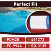 StreytoTek 4 Pcs PDM28 Spa Filter, Compatible with Dream Maker